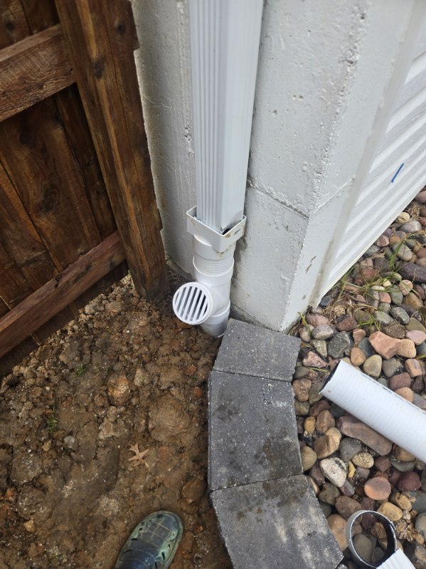 Drainage Solution next to gate