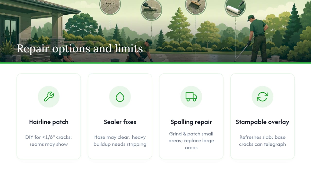 Repair Options and What to Actually Expect — overview diagram