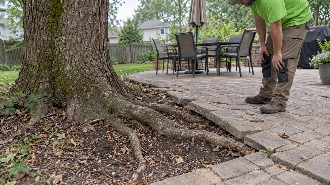 4 Inch Gravel Base Stops Tree Roots Ruining Your Patio for Homeowners