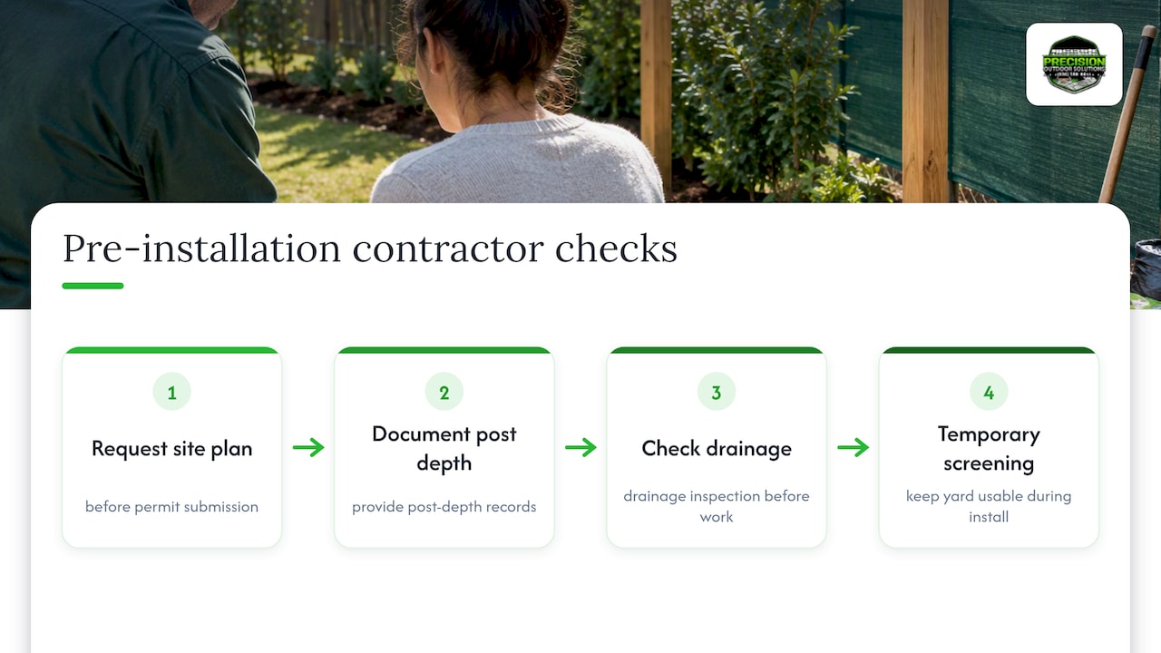Four checks before fence and plant installation